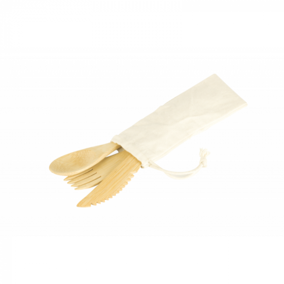3 Piece Cutlery Set Bamboo