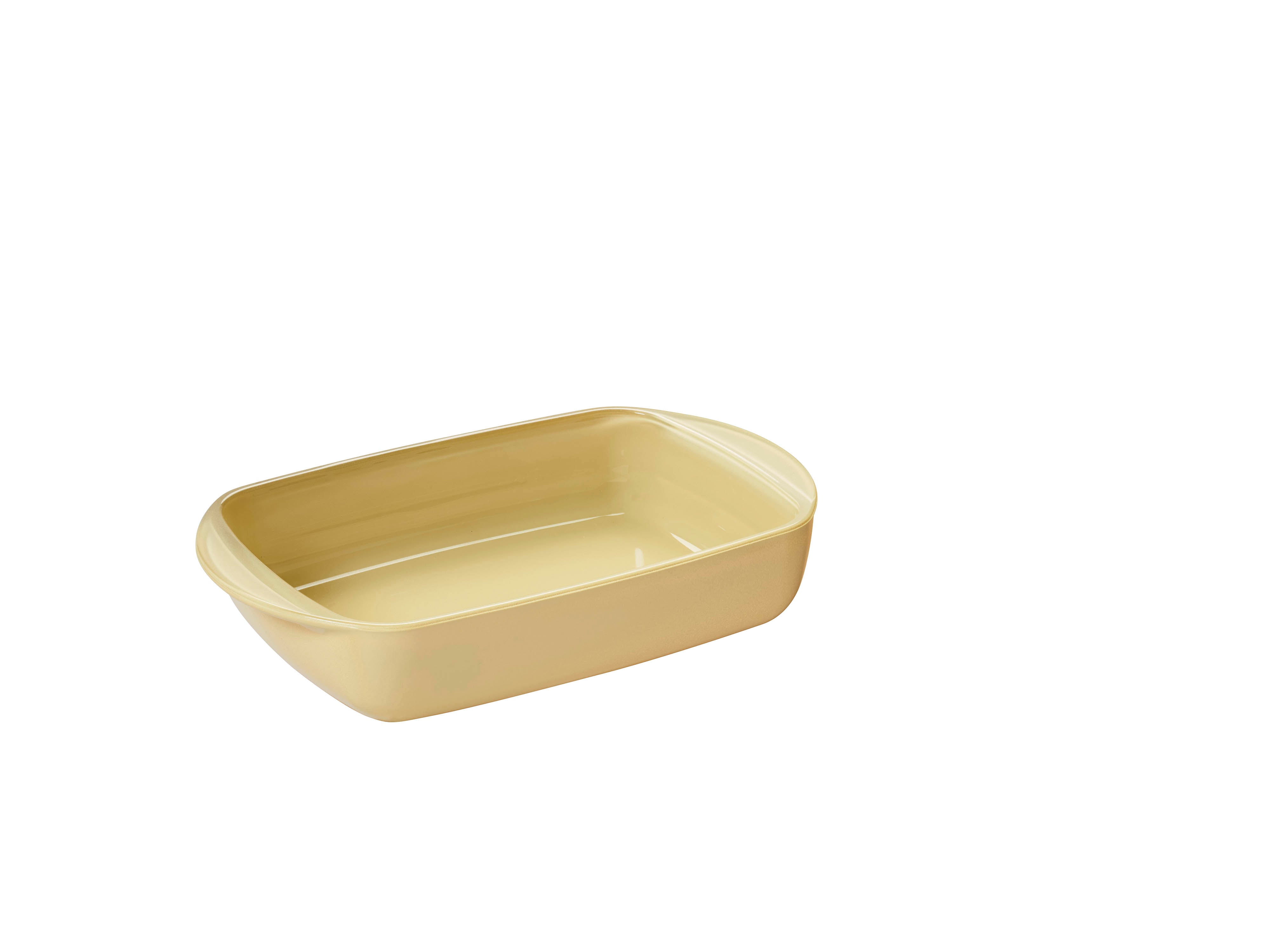 Rectangular Glass Oven Dish with Lid – 0.8L Cream