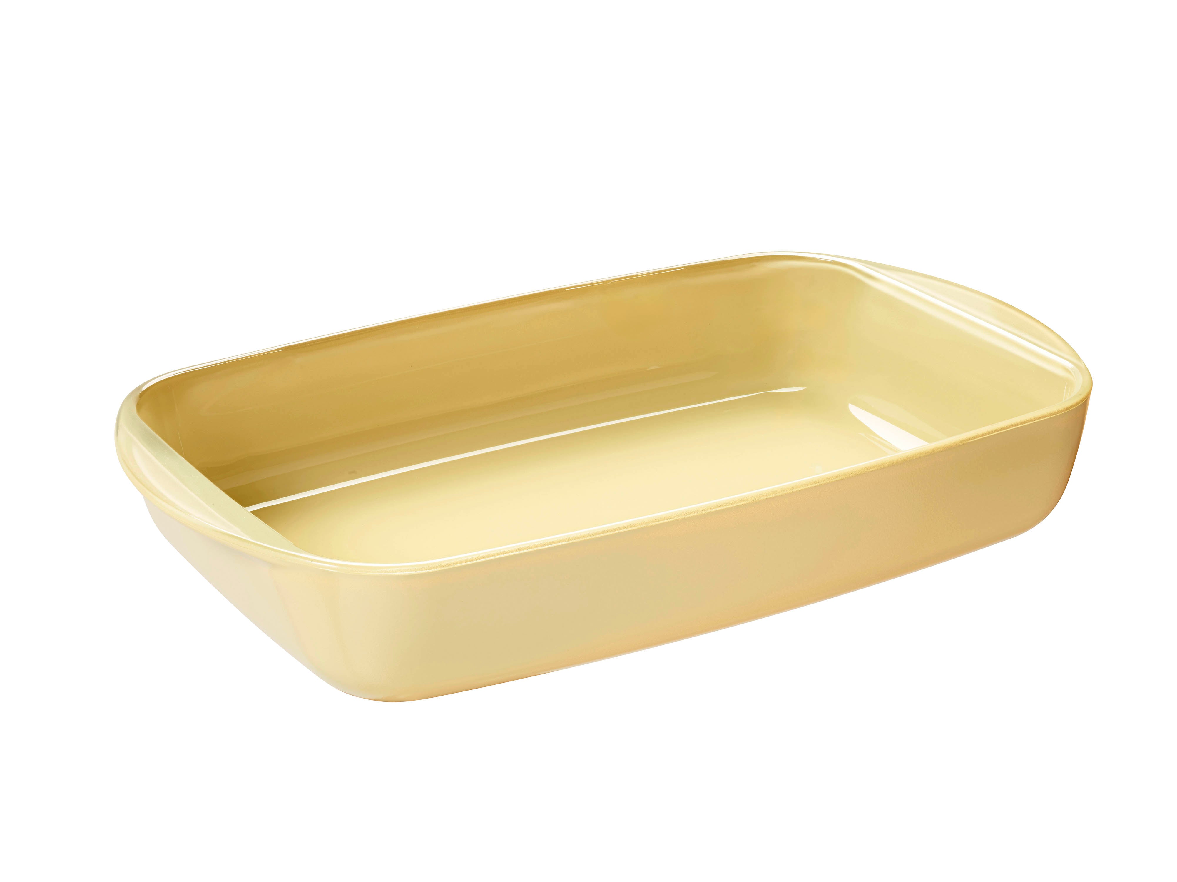Rectangular Glass Oven Dish with Lid – 3.6L Cream