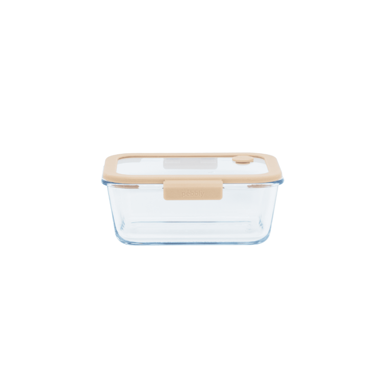 Glass Food Storage Container with Vacuum Lid