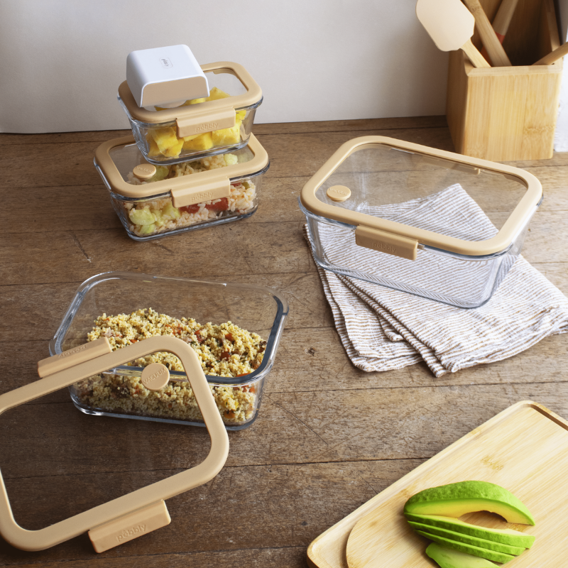 Glass Food Storage Container with Vacuum Lid