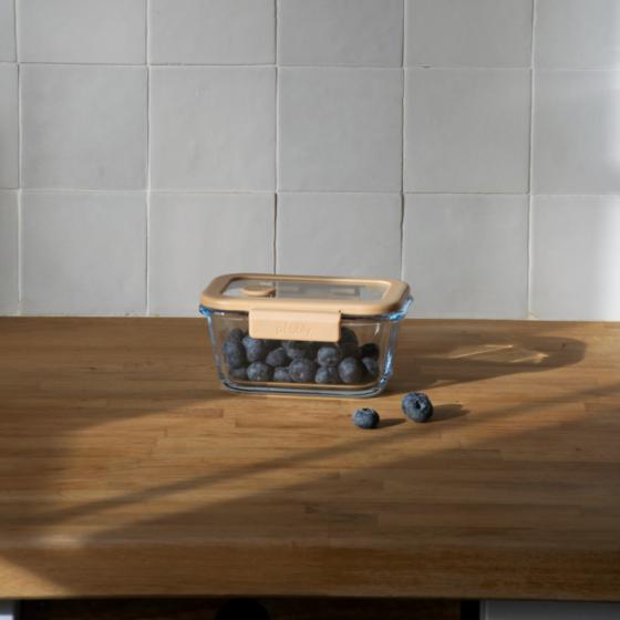 Glass Food Storage Container with Vacuum Lid