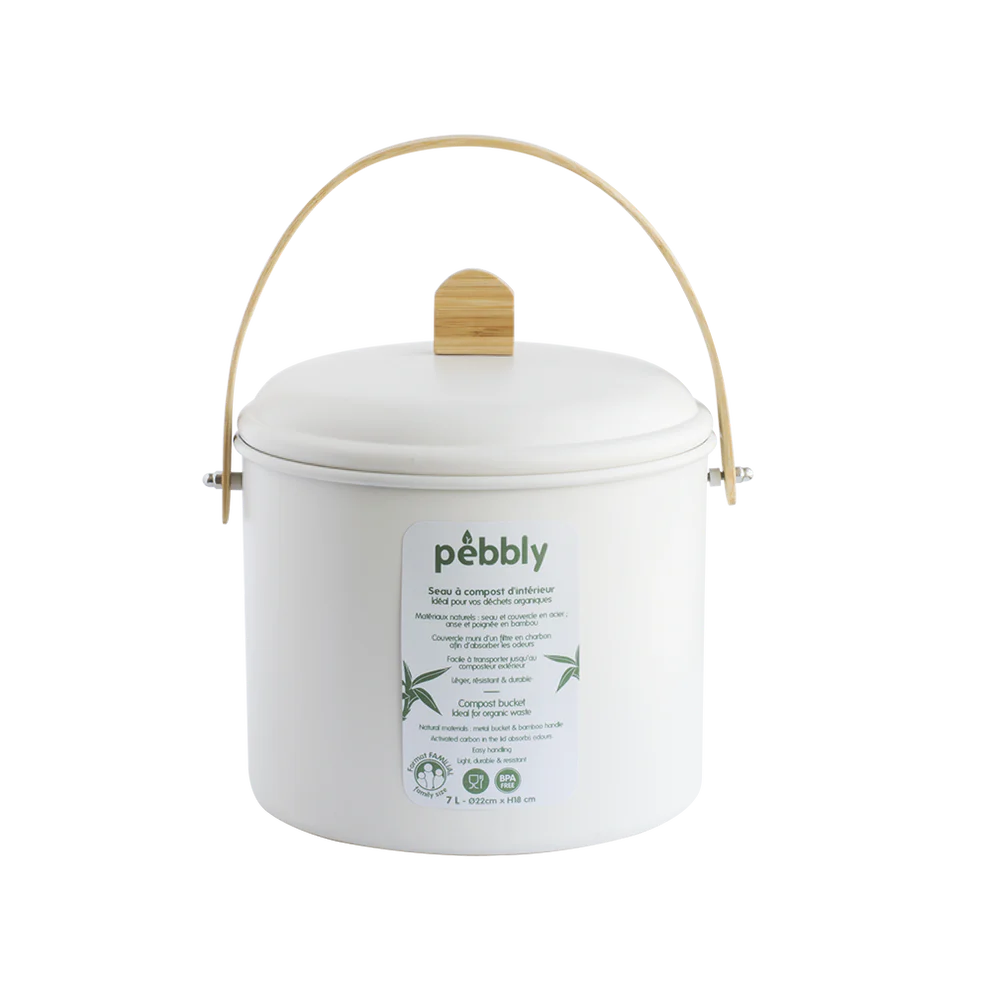 Compost Bin + Filter (Cream)