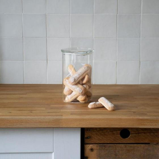 Glass Storage Container with Glass Lid - Square