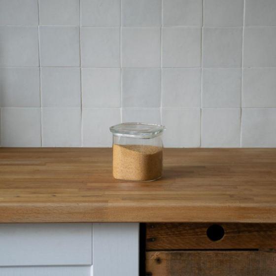 Glass Storage Container with Glass Lid - Square