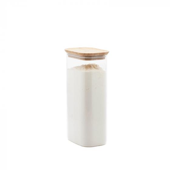 Glass Storage Container with Bamboo Lid - Rectangular
