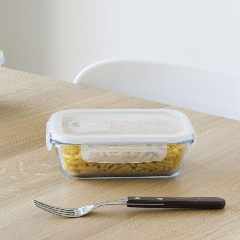 Glass Food Storage Container - Rectangular