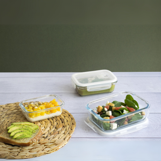 Glass Food Storage Container - Rectangular