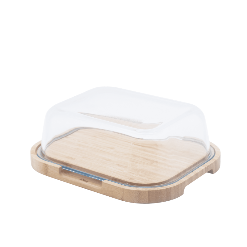 Cheese Box (Glass & Bamboo)